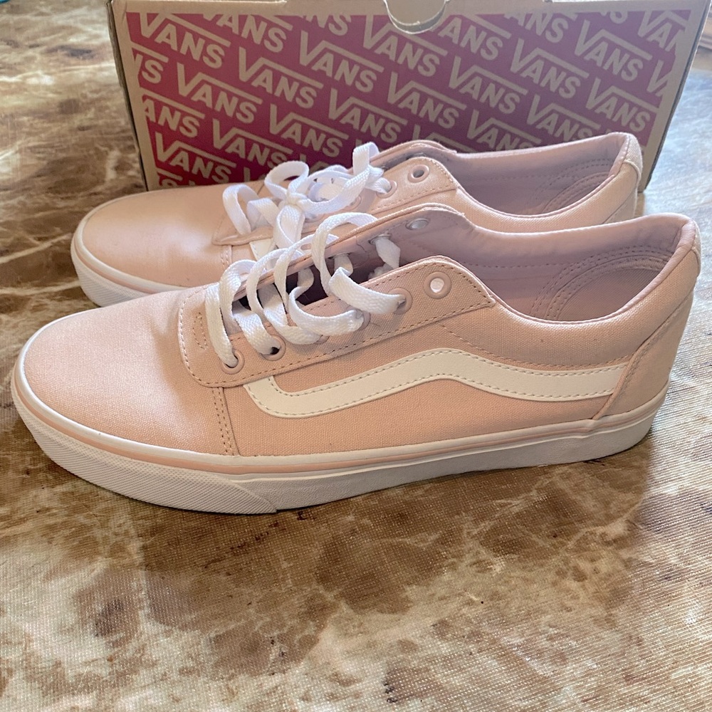 Baby Pink And White Vans